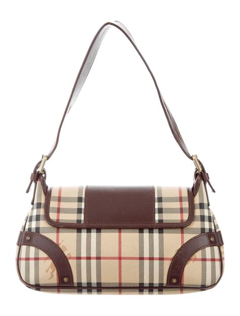 vintage nova check burberry handbag with flap|burberry check shoulder bag.